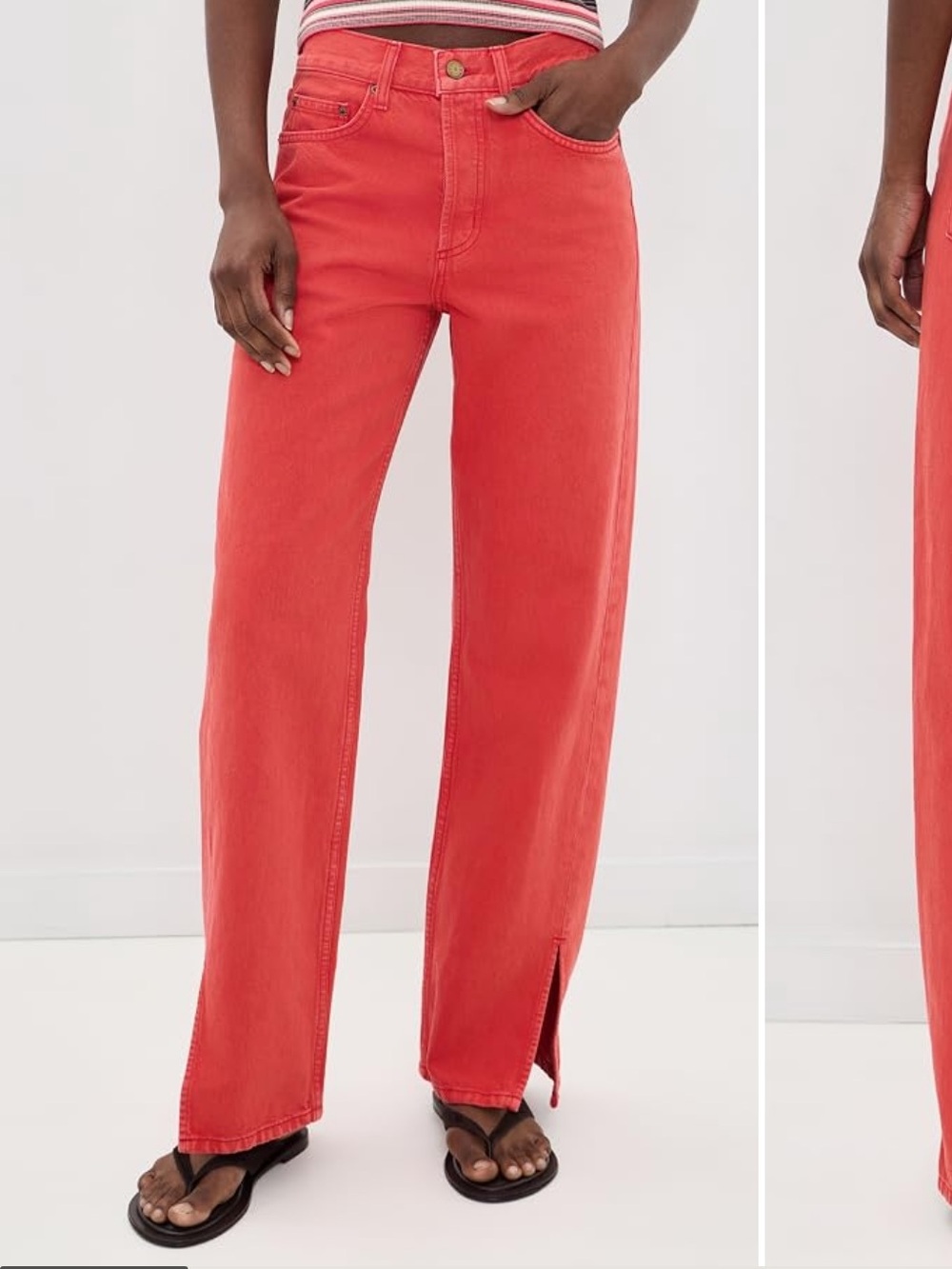 B Sides Charlot Split Hem Jeans